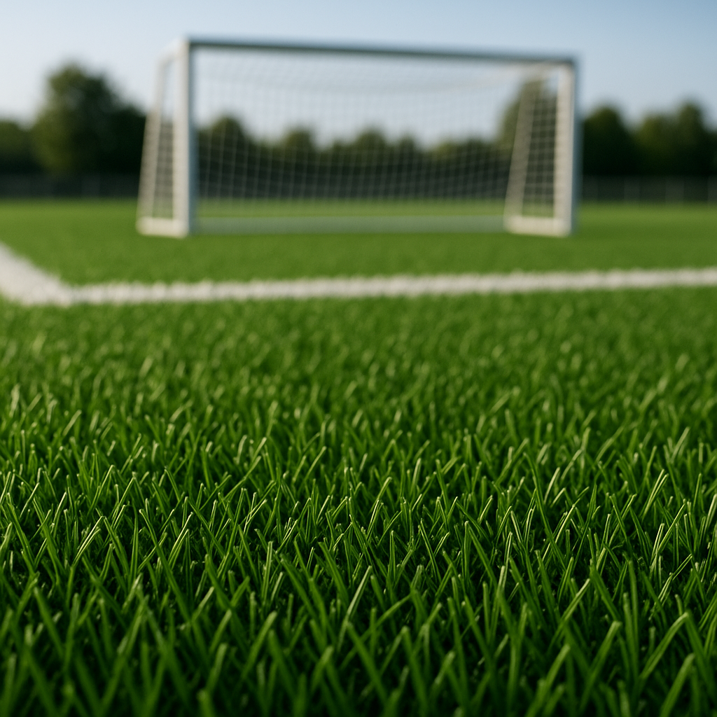 Cancha de futbolito con pasto sintético realista