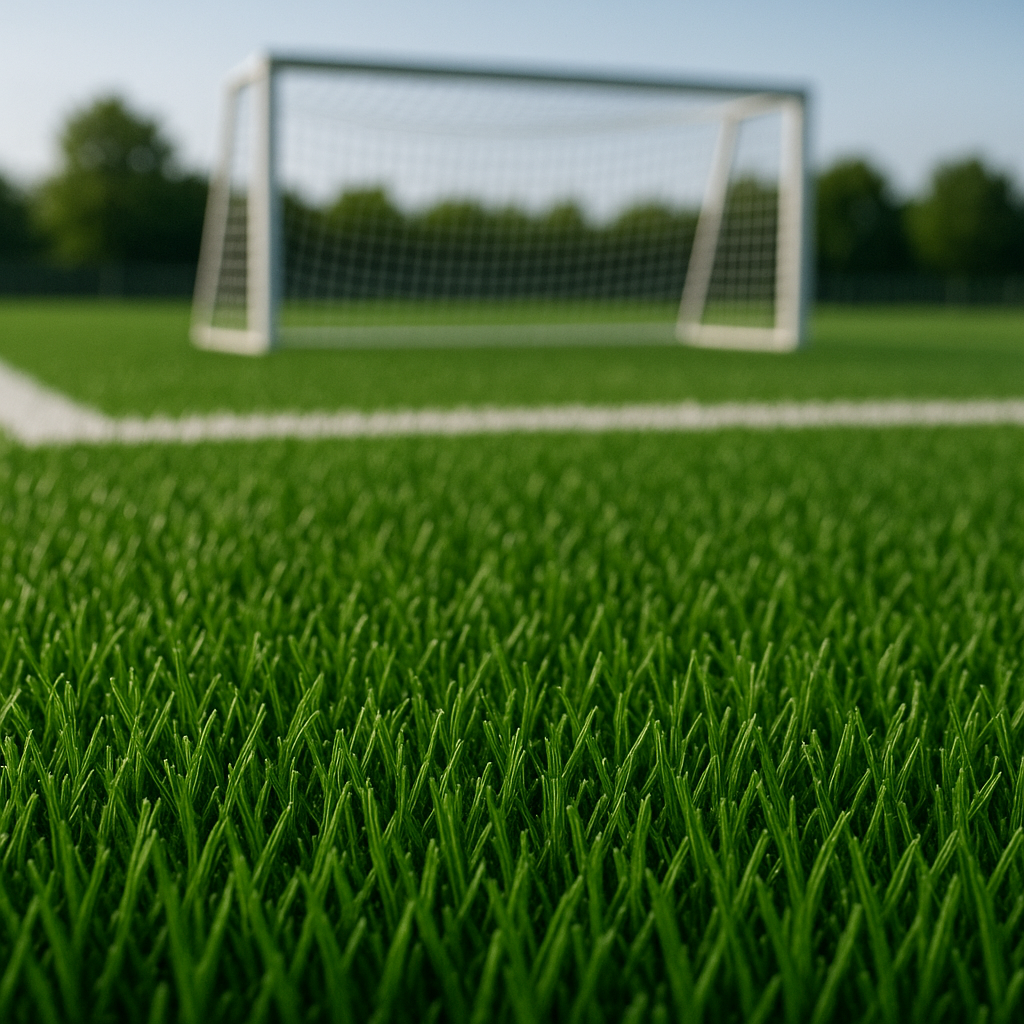 Cancha de futbolito con pasto sintético realista