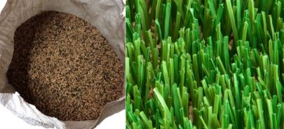 Granulado de caucho deportivo sobre cancha